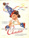 Photoplay January 1940 Back Cover Chesterfield Ad