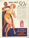 Screen Book June 1934 Back Cover DeWans Hair Remover Ad