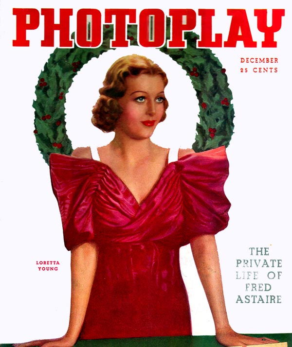 Loretta Young on the Cover of Photoplay Dec 1935