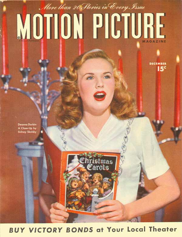 Motion Picture December 1945 Deann Durbin Cover