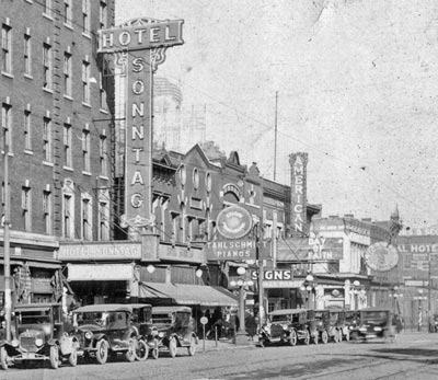 American Theater Detail from Larger Victory Picture